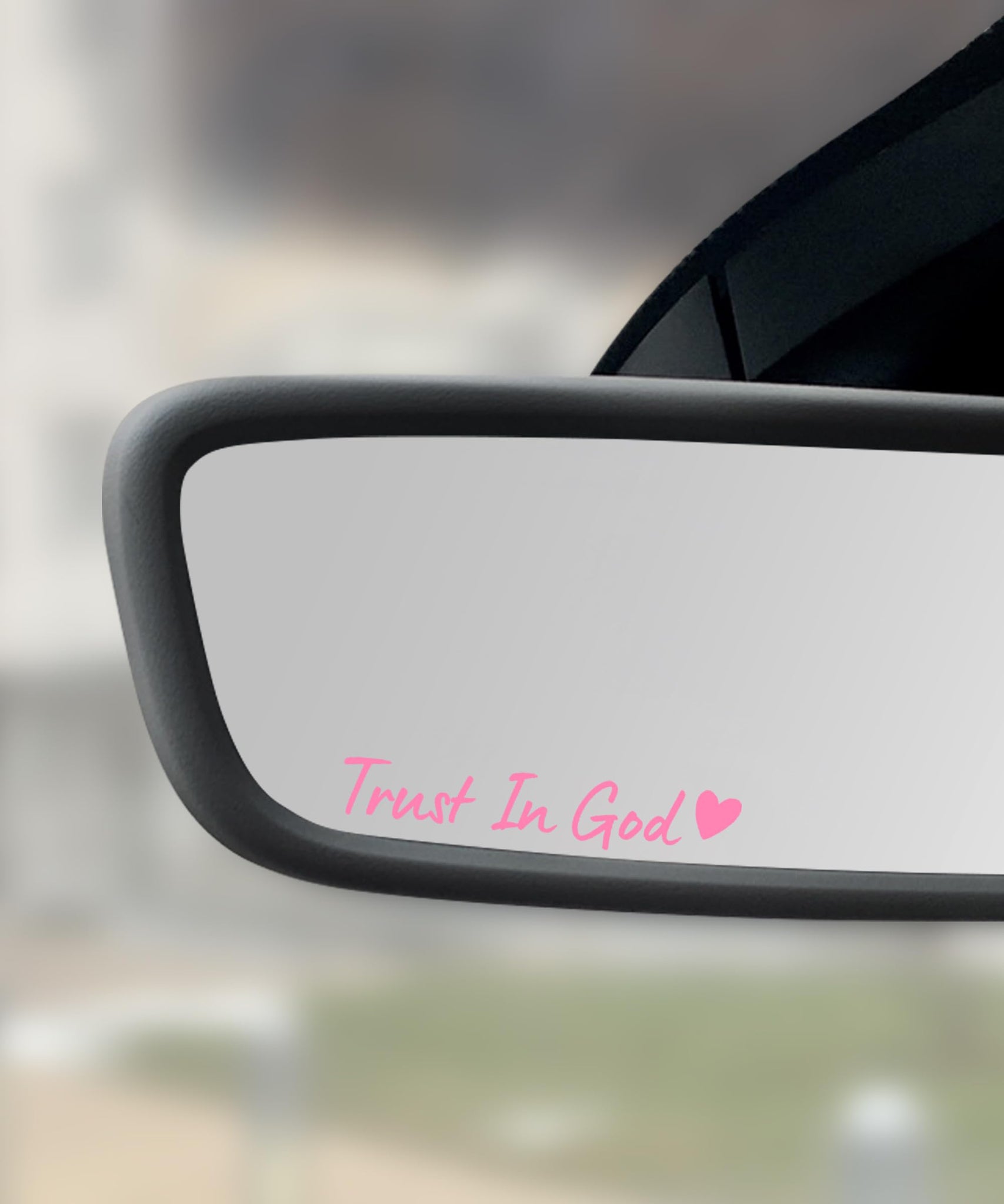 4PCS Car Stickers,Cars Decals,Car Accessories Trust in God Rearview Mirror Sticker,Auto Stickers and Decals,Auto Decals for Women,Trust in God Mirror Decoration,Fits Most Vehicles (Black)
