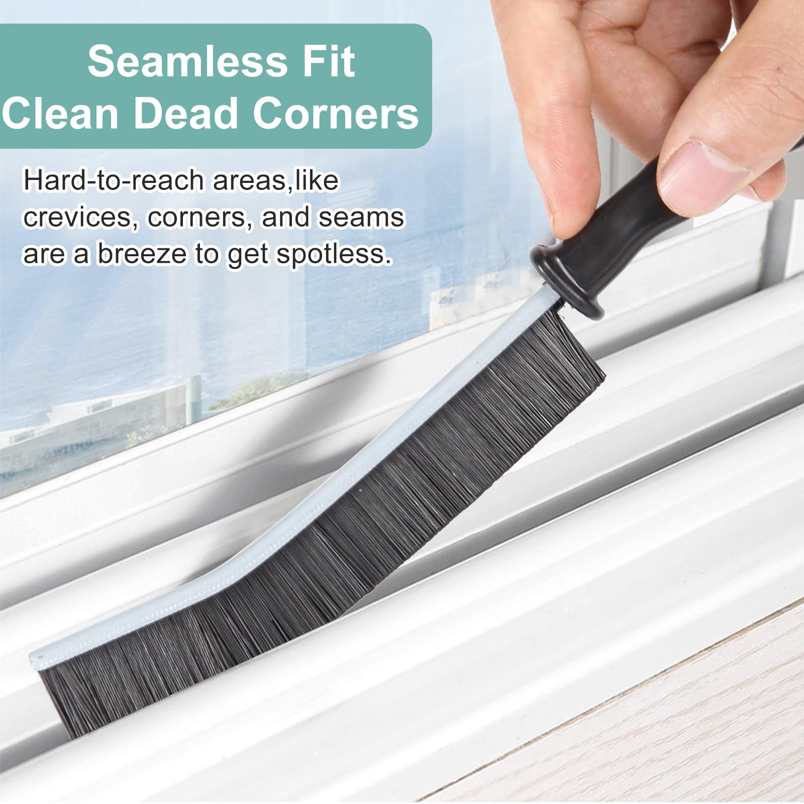 Cleaning Brush - 5 Pcs Hard Bristle Crevice Cleaning Brush, Multifunctional Gap Scrub Brush, Home Essentials, Bathroom Cleaner Tools for Household Use, Kitchen, Bathroom, Window, Faucets, Toilet